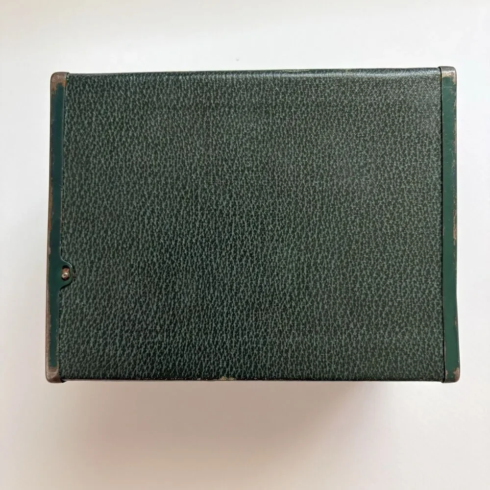 Vintage Green Agfa Ansco No. 2  Box Camera Model E With Manual - As Is